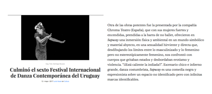 LA DIARIA Lucía Naser Montevideo, 12 de mayo de 2017