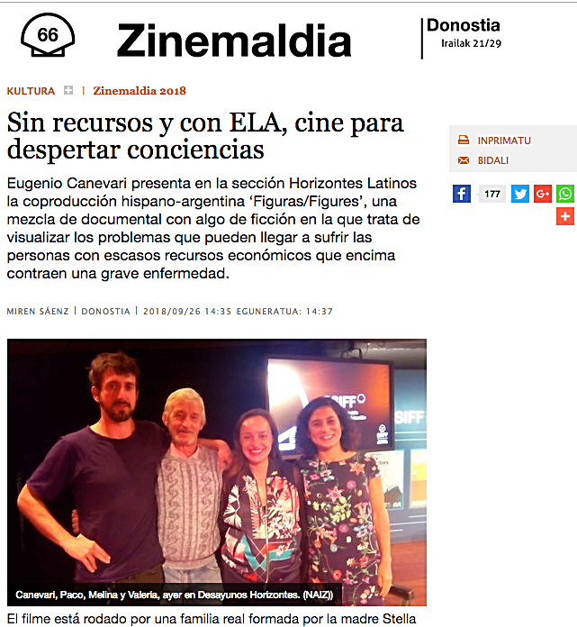 NAIZ ZINEMALDIA Donostia, 26 de septiembre de 2018