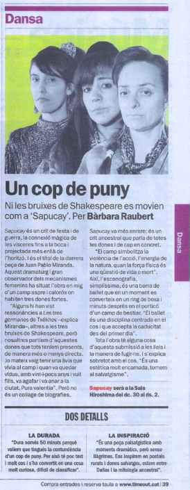 TIME OUT Bàrbara Raubert Barcelona, 29 de marzo de 2016