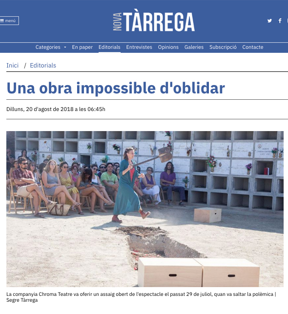NOVA TÀRREGA Lourdes Cardona 20 agosto 2018